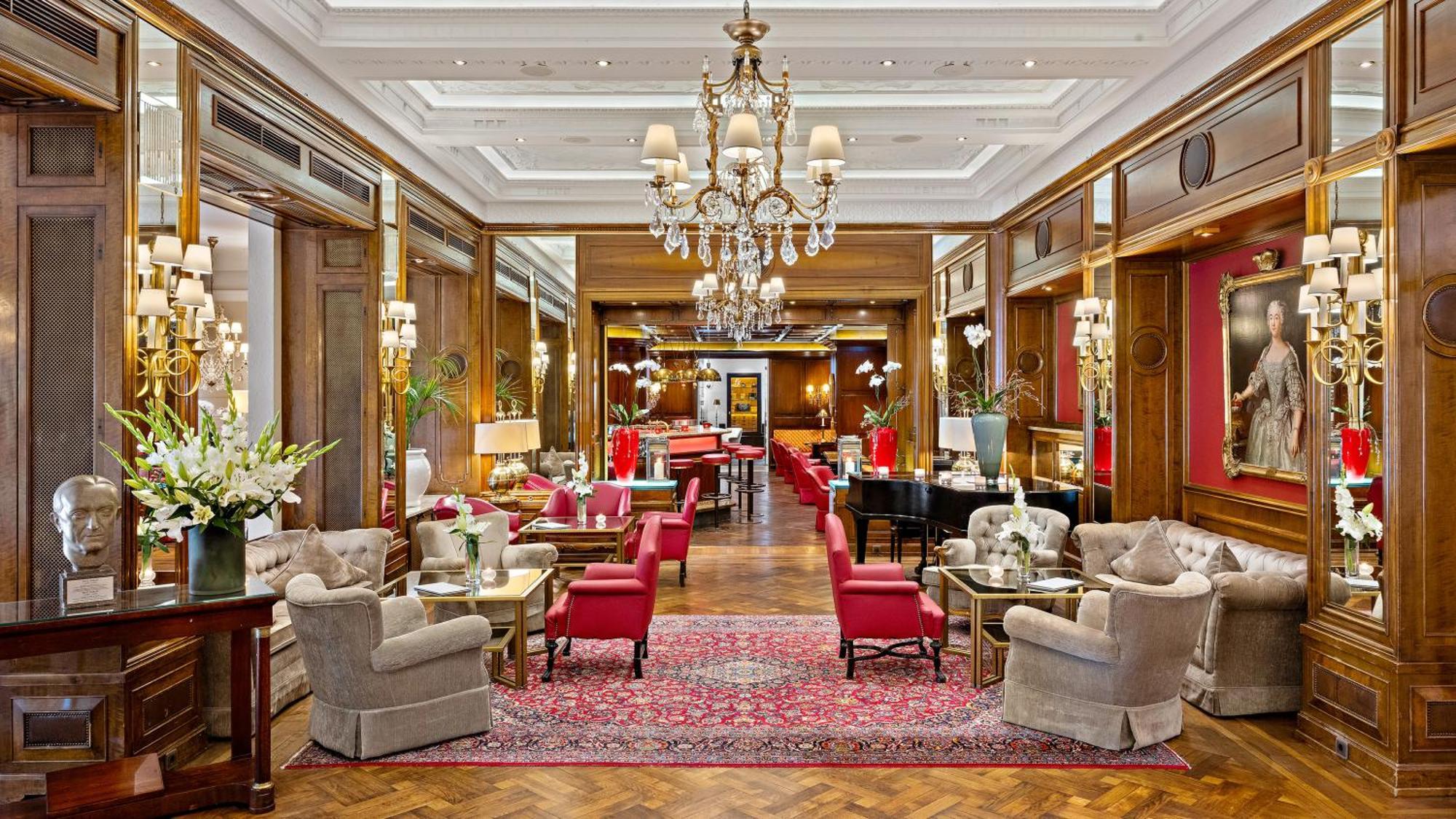 Hotel Europaeischer Hof Heidelberg, Bestes Hotel Deutschlands In Historischer Architektur Exteriér fotografie The lobby of the Mandarin Oriental, Munich